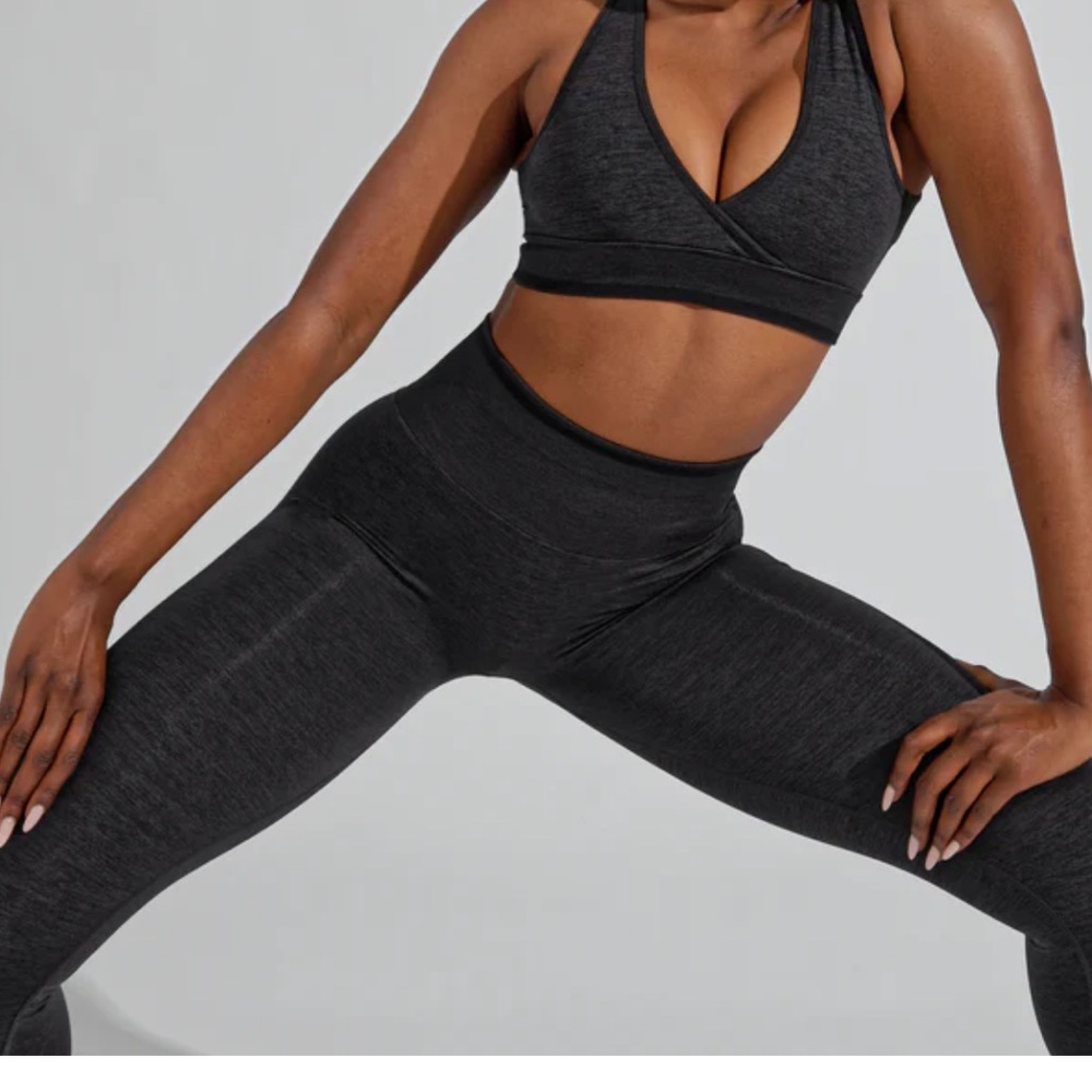 BuffBunny Heather Charcoal High-Waist Leggings
